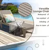 Sonnenliege Gartenliege Holzoptik, Terrassenliege mit Produktbild-Vorschau 4