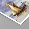 Poster - Poster ohne Rahmen - Fischer Schiff Fan - 60x60 cm Produktbild-Vorschau 2