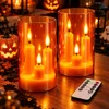 Da by 2 Stück 3-Kern LED-Stabkerzen, Transparente Orange Produktbild-Vorschau 2