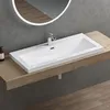 doporro Lavabo Vasque Blanc 100cm à Encastrer Colossum01 Voir les images du produit 1