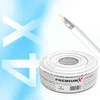 PremiumX 15m BASIC Koaxialkabel 135dB 4-fach SAT Koax Kabel Produktbild-Vorschau 7