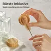 Gewürzgläser Eckig Set mit Bambusdeckel, Mit Etiketten, Produktbild-Vorschau 6