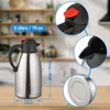 Thermoskanne, 2L Isolierkanne Edelstahl doppelwandige Produktbild-Vorschau 8