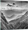 Bilder auf glas - Einteilig - Schwarzweiß Landschaft Berge Produktbild-Vorschau 1