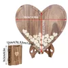 Vrygle Livre d’or mariage en bois avec 91 cartes invités et Voir les images du produit 5