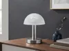 LED Touch Tischleuchte dimmbar - Pilzlampe Silber mit Glas Produktbild-Vorschau 9