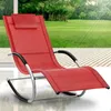 tillvex Relaxliege Rot Gartenliege | Liegestuhl wetterfest Produktbild-Vorschau 4