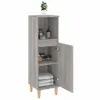 vidaXL Badschrank Grau Sonoma 30x30x100 cm Holzwerkstoff Produktbild-Vorschau 4