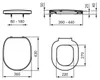 Sedile per WC Ideal Standard Connect E712801 Bianco Anteprima dell’immagine prodotto 2