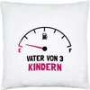Vater von 3 Kindern Kissen inkl. Füllung Lustig Energielos Produktbild-Vorschau 1