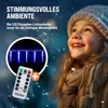 MONZANA® Eiszapfen Lichterkette Außen 80 LED Blau 13M Produktbild-Vorschau 5
