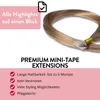 hair2heart Premium Mini Tape Extensions Echthaar - 12 Tapes Produktbild-Vorschau 3