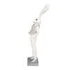 Clayre & Eef Figur Kaninchen 36 cm Weiß Silberfarbig Produktbild-Vorschau 1