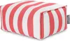 A rectangular bean bag chair with red and white stripes. Produktbild-Vorschau