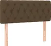vidaXL LED Kopfteil Dunkelbraun 90x7x78/88 cm Stoff Produktbild-Vorschau 4