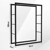 Półka na drewno kominkowe Ikodm, wymiary 100 x 60 x 25 cm, Podgląd zdjęcia produktu 2