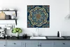 MuchoWow® Poster Mandala - Gelb - Weiß - Muster 75x75 cm - Produktbild-Vorschau 3