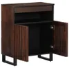 vidaXL Sideboard Braun 60x34x75 cm Massivholz Mango Produktbild-Vorschau 1