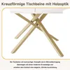 Flieks Ausziehbarer Esstisch 100-140cm, Runder Tisch für Produktbild-Vorschau 7