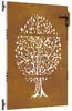 vidaXL Záhradná brána 85x150 cm Corten Steel Tree Design Náhľad obrázku produktu 1