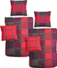 Renforce Bettwäsche Baumwolle Kariert Rot 155x220 80x80cm: Produktbild-Vorschau 4