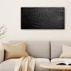 MuchoWow® - Leinwandbilder - Leder - Textur - Schwarz - Produktbild-Vorschau 6