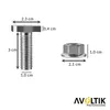 Avoltik 10x Hammerkopfschrauben M10 I 30 mm Produktbild-Vorschau 2