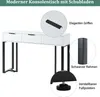 MODFU Konsolentisch mit 3 Schubladen, verstellbaren Produktbild-Vorschau 6