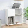 vidaXL Plattenschrank Weiß 84,5x38x89 cm Holzwerkstoff Produktbild-Vorschau 2