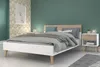 Lit adulte - AALBORG - 140 x 190 cm - Blanc / Chêne - Voir les images du produit 7