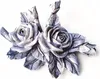 2 x Rose Rosen Rosenblüten Rosenbouquet mit Blätter auch Produktbild-Vorschau 3