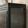 Industrielles Sideboard 150x40x80cm Schwarz mit Produktbild-Vorschau 5