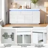 Merax Sideboard mit LED-Beleuchtung, Kommode mit 2 Produktbild-Vorschau 14