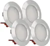 LEDLUX 4er-Pack Mini-LED-Einbaustrahler, rund, schmal, 3 W, Produktbild-Vorschau 1