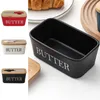 600ml Butterdose mit Schneidemesser Handgefertigte Produktbild-Vorschau 6