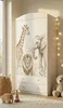 Armadio per bambini grande, bianco, con cassetti e asta Anteprima dell’immagine prodotto 1