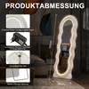 REMZETTA LED Standspiegel 150 x 45 cm, Weiß, Wellenform, Produktbild-Vorschau 4