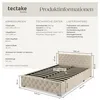 tectake® Čalouněná postel Venice v sametovém vzhledu s Náhled obrázku produktu 6