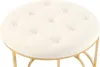 Hocker Becky 800 2er-Set Elfenbein / Gold Produktbild-Vorschau 5