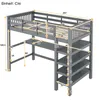 Merax Etagenbett Hochbett 90x200 cm, Kinderbett mit Produktbild-Vorschau 7