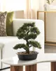 BELIANI Umělá rostlina v květináči bonsai zelená a černá Náhled obrázku produktu 2