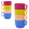 Tazze da campeggio in 4 colori - set da 8 - tazze colorate Anteprima dell’immagine prodotto 5