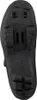 The bottom view of a black cycling shoe. Produktbild-Vorschau