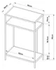 Konsolentisch ’Kumlinge’ Metall 55 x 30 x 85 cm Schwarz Produktbild-Vorschau 7