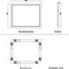 Badspiegel mit Beleuchtung LED 100x80 cm Beschlagfrei Produktbild-Vorschau 7