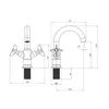 Design Einloch-Waschtischarmatur TEMISTO-30 Chrom B/H/T: Produktbild-Vorschau 2