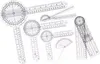 6PCS Zestaw goniometrów medycznych PVC Przezroczysta, Podgląd zdjęcia produktu 1
