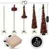 Pop Up Weihnachtsbaum 150 cm Rot Künstlicher Tannenbaum mit Produktbild-Vorschau 11