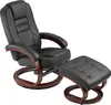 Fauteuil relax pied rond - noir/marron Voir les images du produit 1