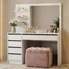 BEAUTYSOFA | Schminktisch MALTA Weiß 120 cm mit Spiegel und Produktbild-Vorschau 2